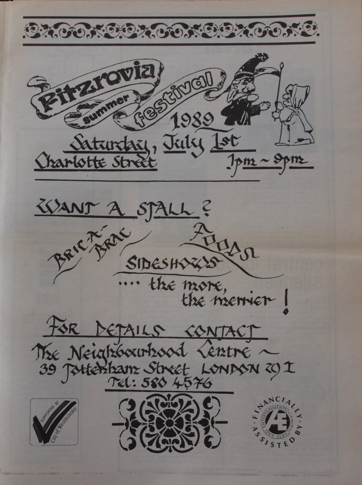 Page 11 Fitzrovia News no 45 June 1989