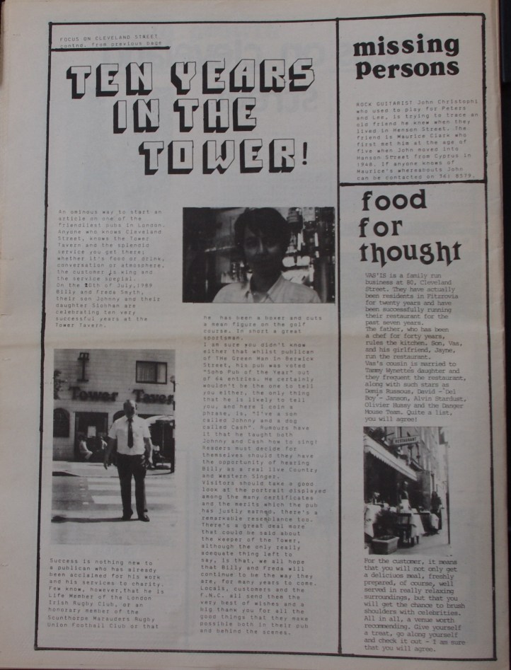 Page 14 Fitzrovia News no 45 June 1989