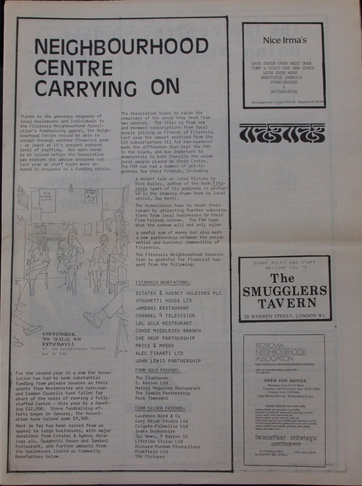 Page 3 Fitzrovia News no 45 June 1989