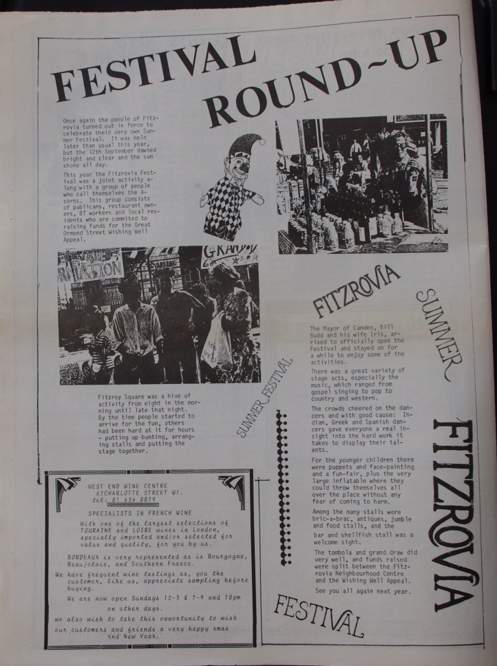 Page 4 Fitzrovia News no 43 December 1988