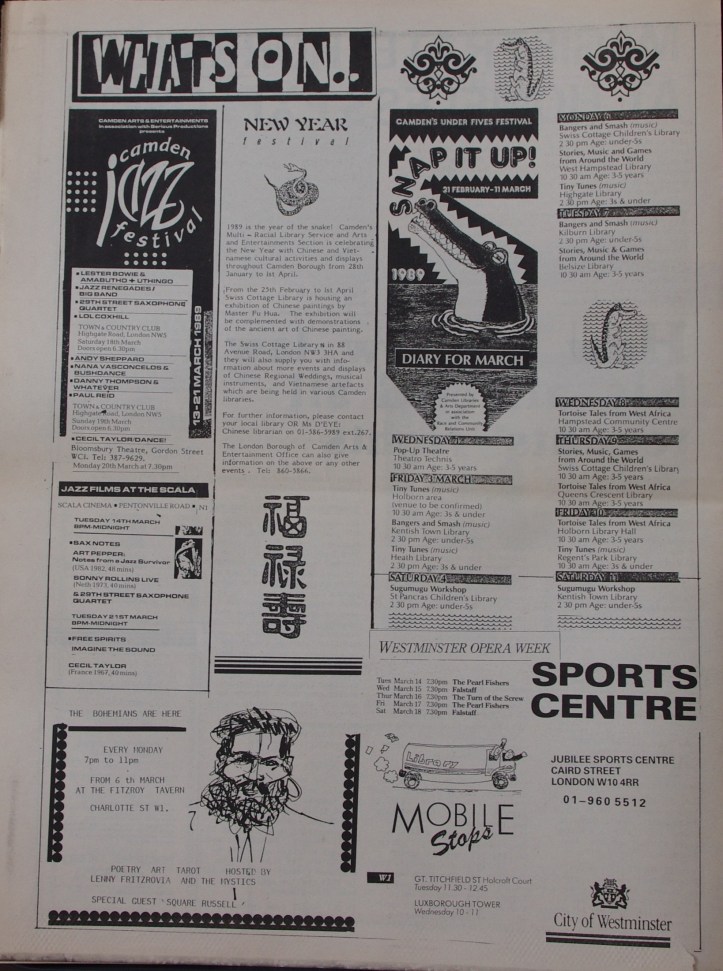 Page 6  Fitzrovia News no 44 March 1989