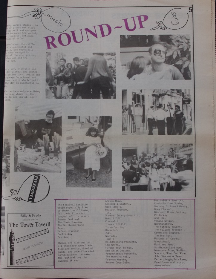 Page 5 Fitzrovia News no 46 August 1989