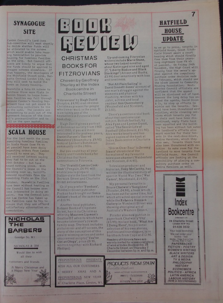 Page 7 Fitzrovia News no 47 December 1989