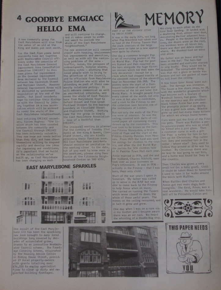 Page 4 Fitzrovia News no 52 March 1991