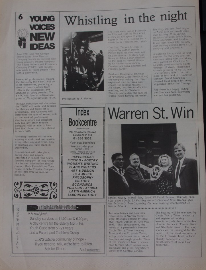 Page 6 Fitzrovia News no 53 June 1991