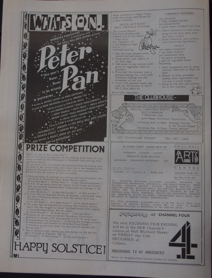 Page 8 Fitzrovia News no 55 December 1991