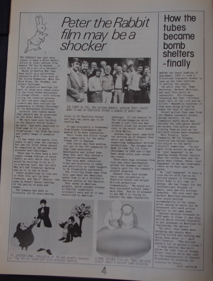 Page 4 Fitzrovia News no 56 March 1992