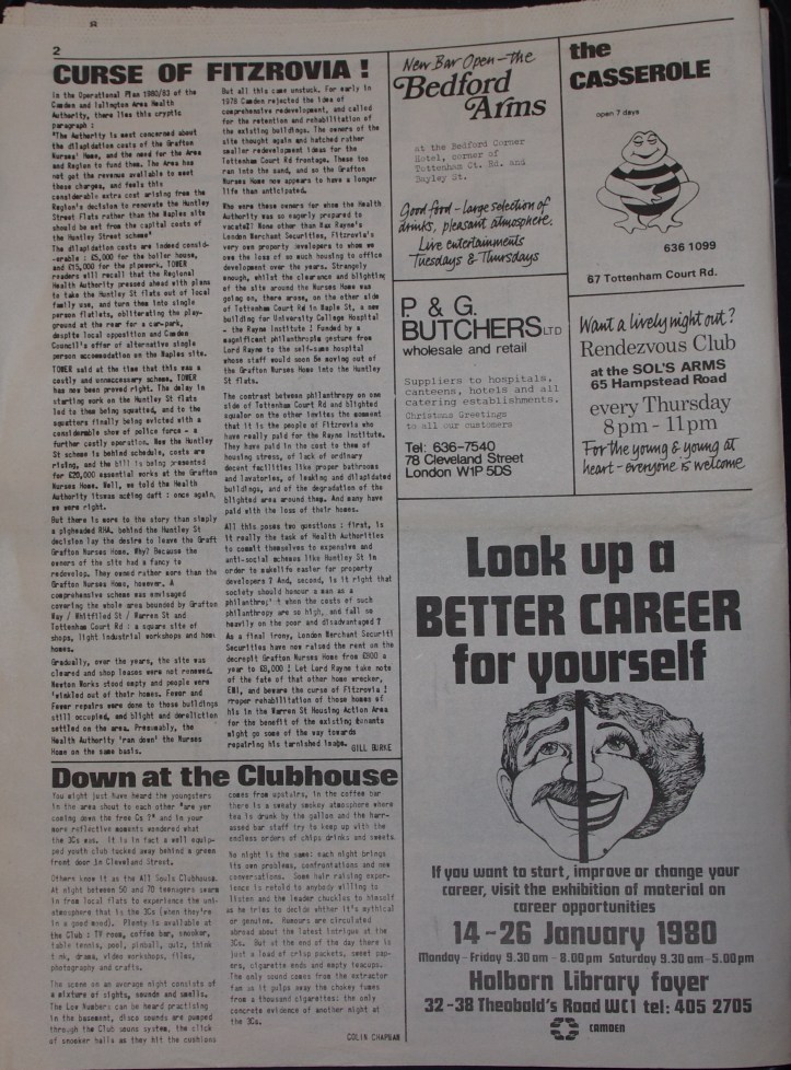 Page 2 Tower Community Newspaper no 57 December 1979