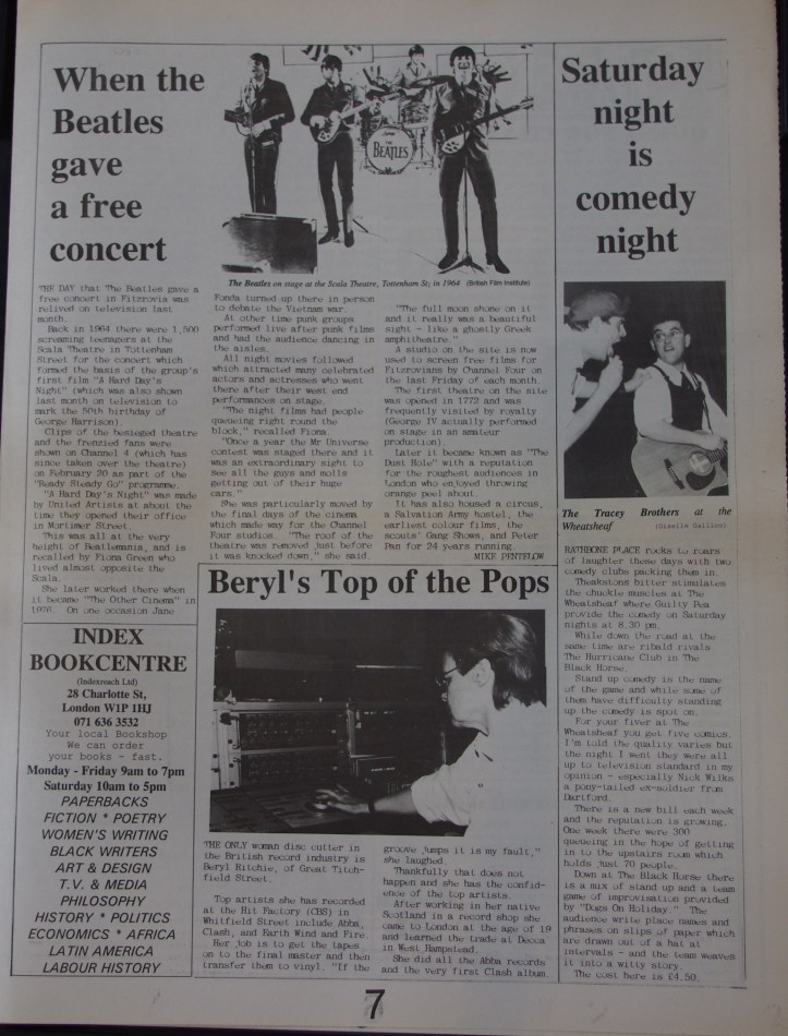 Page 7 Fitzrovia News no 60 March 1993