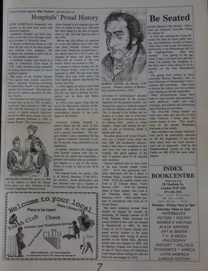 Page 7 Fitzrovia News no 62 September 1993