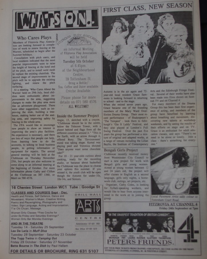 Page 8 Fitzrovia News no 62 September 1993