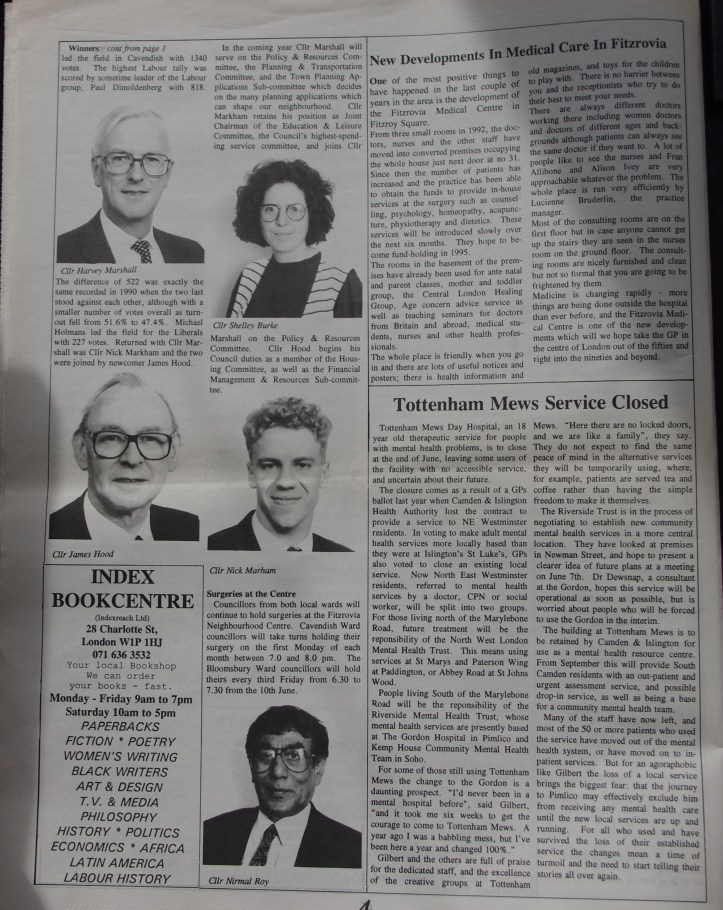 Page 4 Fitzrovia News no 65 June1994