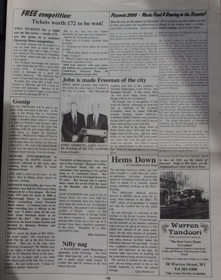 Page 7 Fitzrovia News no 65 June1994