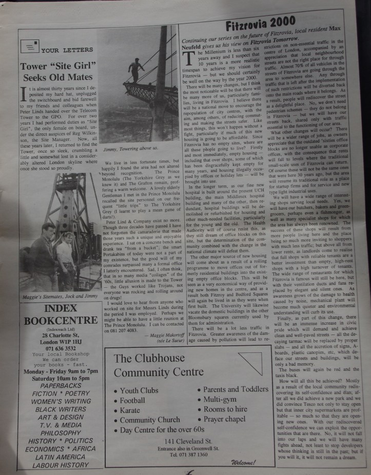 Page 6 Fitzrovia News no 66 September 1994