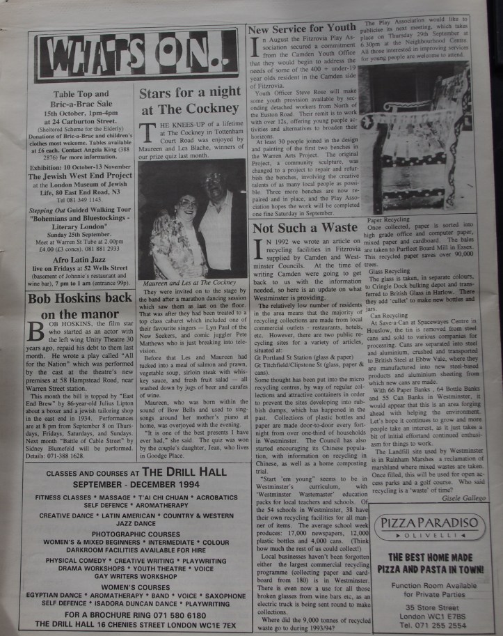 Page 8 Fitzrovia News no 66 September 1994