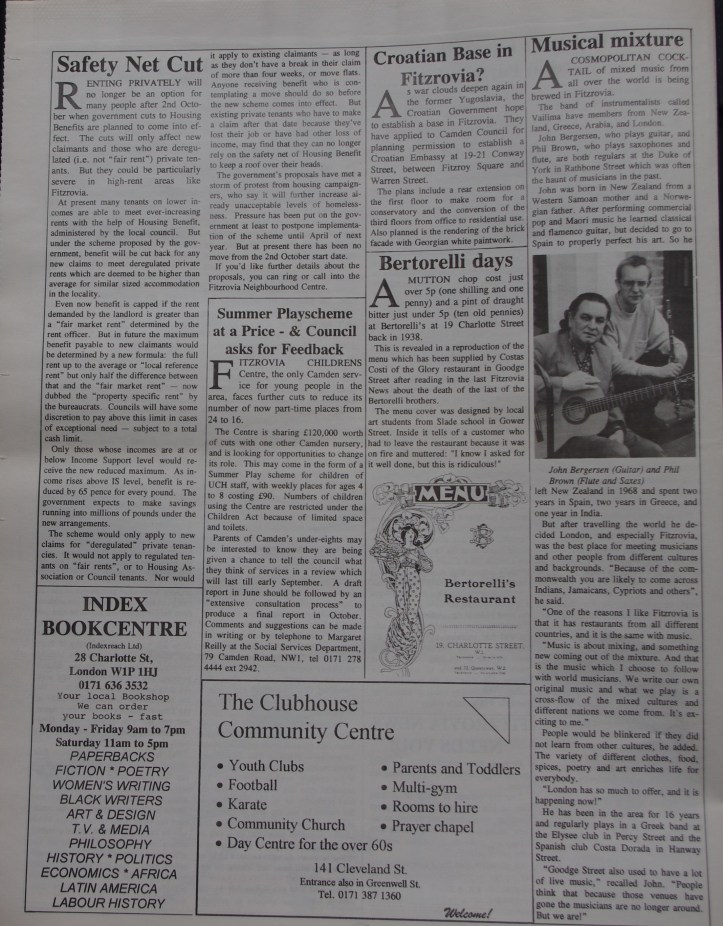 Page 6 Fitzrovia News no 69 June 1995