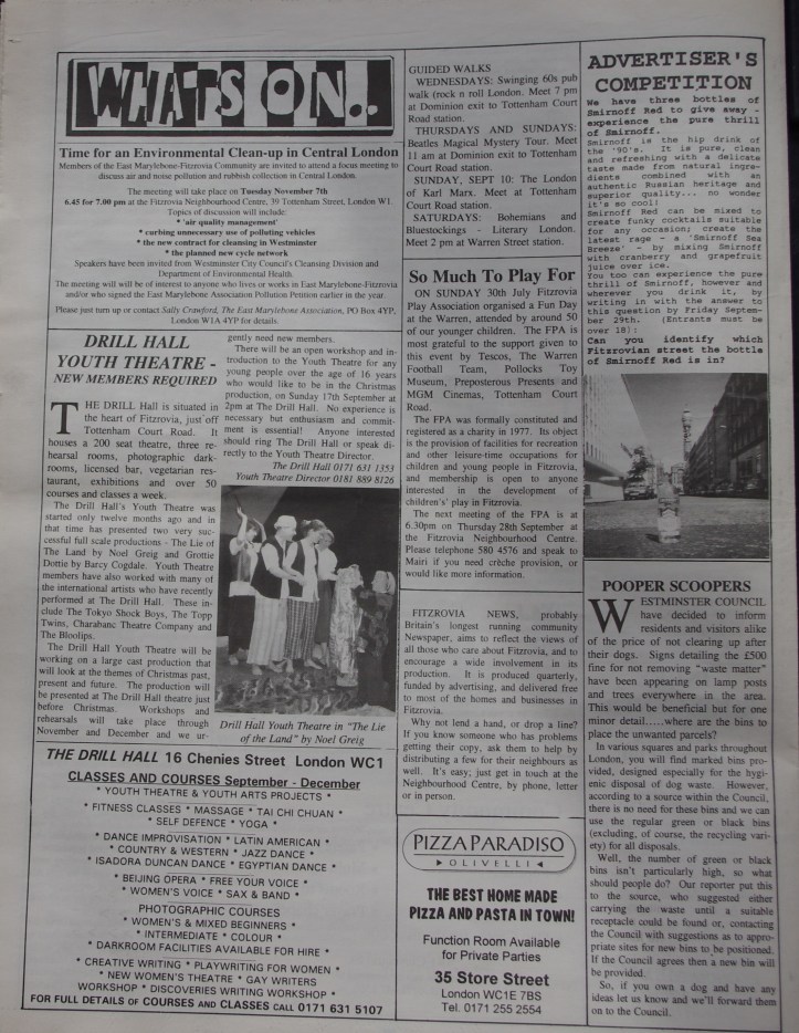 Page 8 Fitzrovia News no 70 September 1995