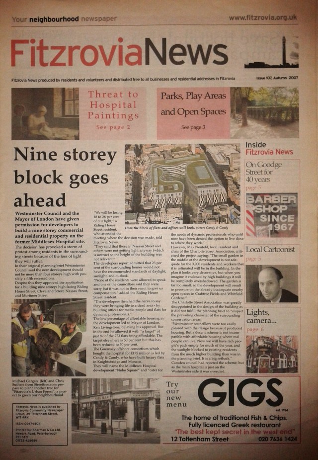 Front page of FN107.