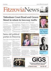 Front page of Fitzrovia News no 133