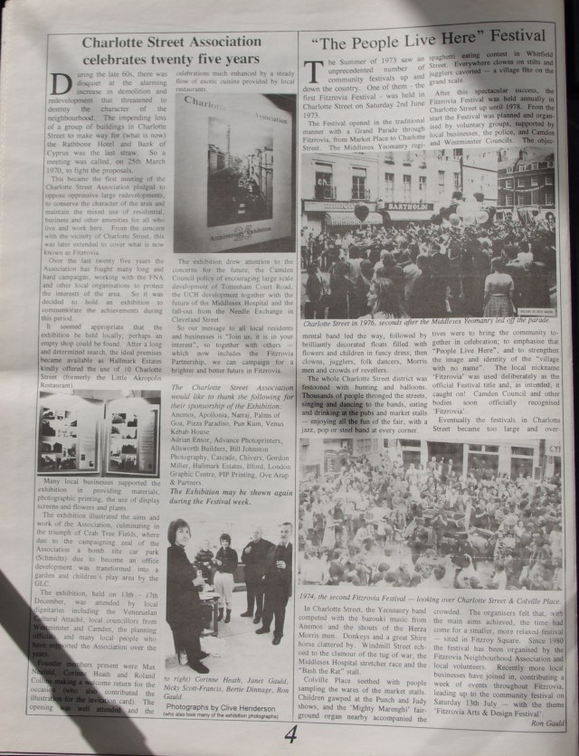 Fitzrovia News March 1996.