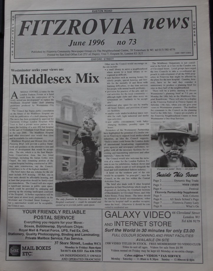Fitzrovia News, June 1996.