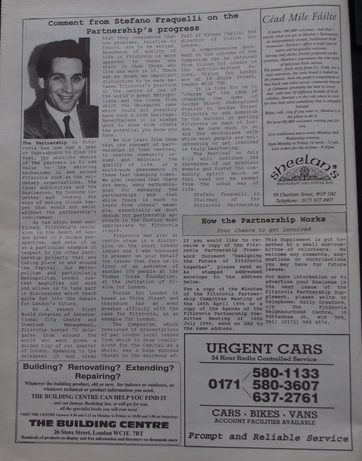 Fitzrovia News, June 1996.
