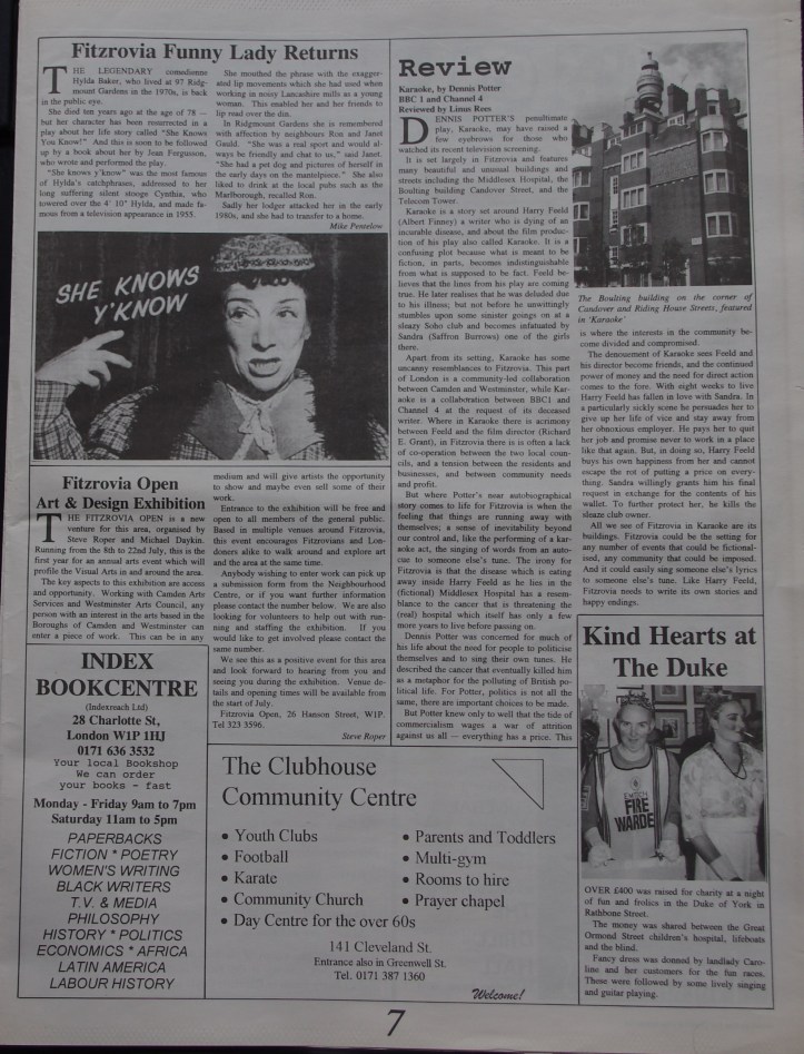 Fitzrovia News, June 1996.