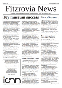 Front page of Fitzrovia News no. 160.