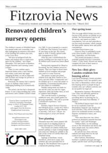 Front page of Fitzrovia News number 164 published 7 March 2022. Spring 2022 edition.