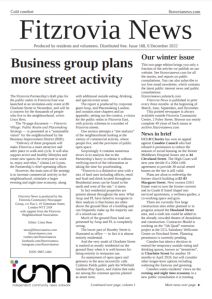 Front page of Fitzrovia News number 168, published on Tuesday 6 December 2022.