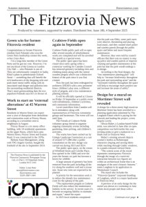 Front page of The Fitzrovia News number 186, 4 September 2025.