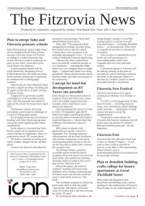 Front page of The Fitzrovia News, number 189, published on Friday 5 June 2026.